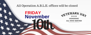 11-10-17 Operation A.B.L.E. Closed Veterans Day